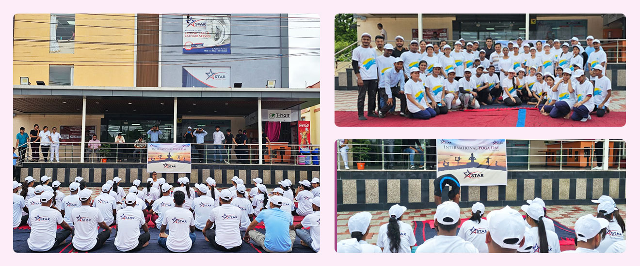 Celebration of International Yoga Day at Star Hospital